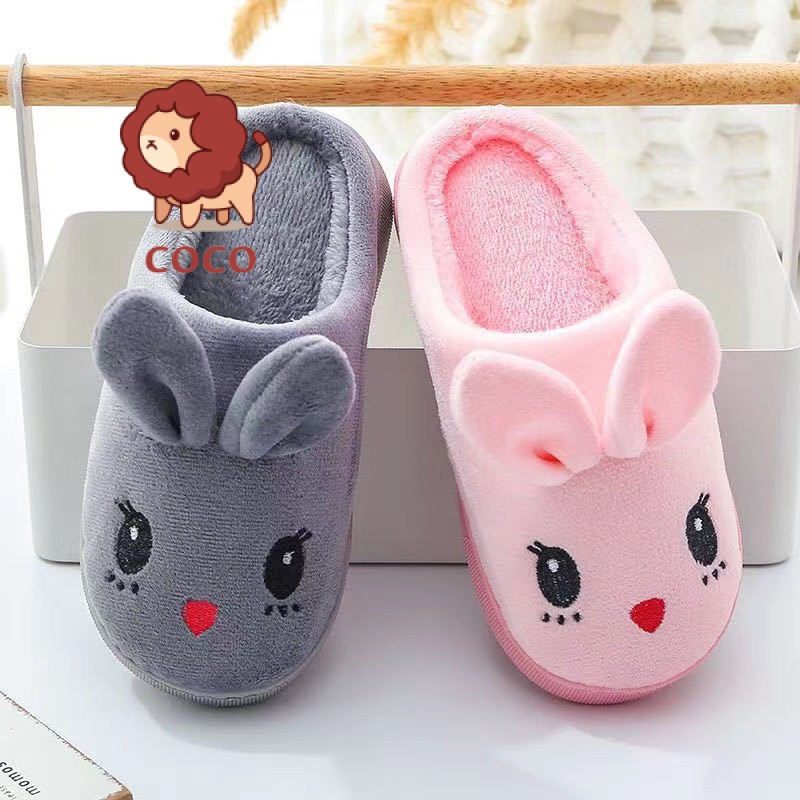 Dép Bông Đi Trong Nhà Hình Thỏ Dễ Thương Cho Bé