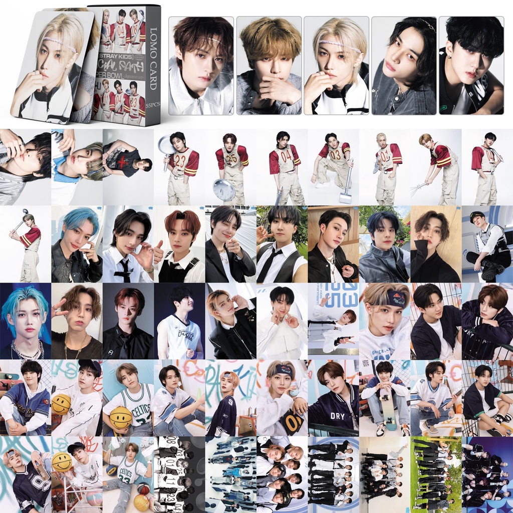 Linxx 55 chiếc stray kids social path album lomo card kpop photocards series bưu thiếp