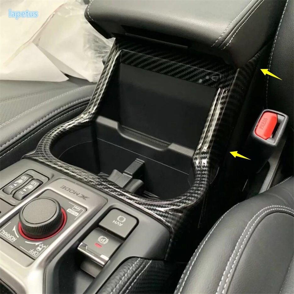 Bộ trang bị lại nội thất bằng sợi carbon đầu đèn đọc sách dashbaord air outlet cover trim cho subaru forester 2018 - 2023 phụ kiện
