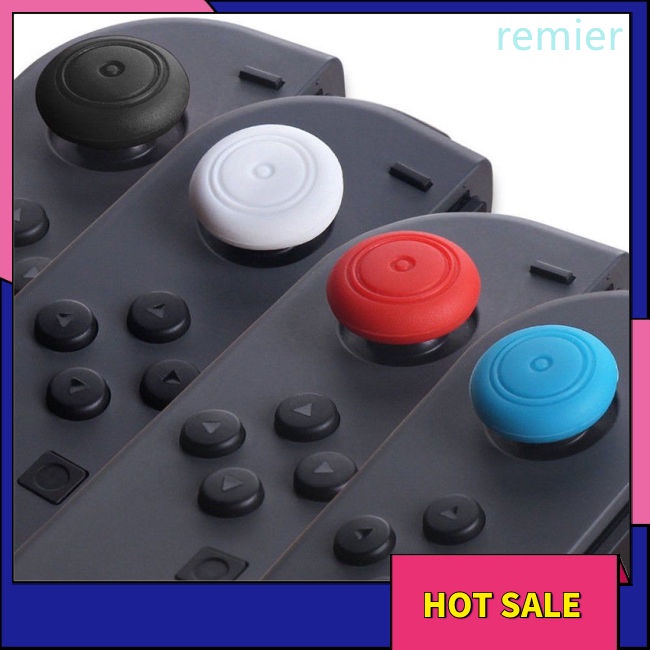 Re 6 chiếc silicone thumbstick thumb stick grip caps cover cho nintendo switch joy-con controller