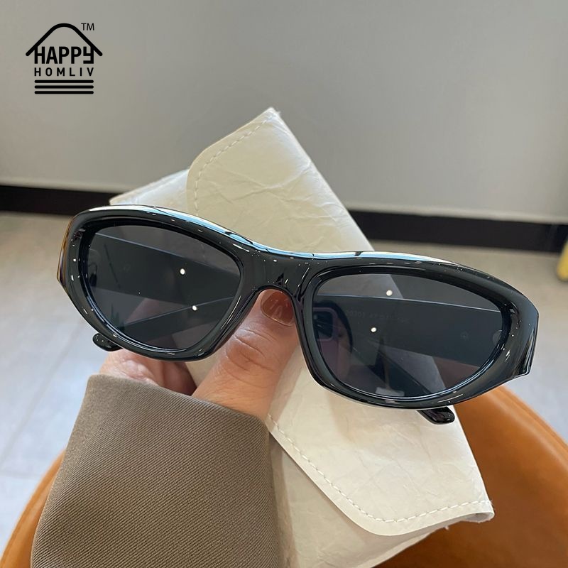 HAPPY HOMLIV Kính Mát Tím Dopamine y2k Phong Cách Retro Cho Nữ