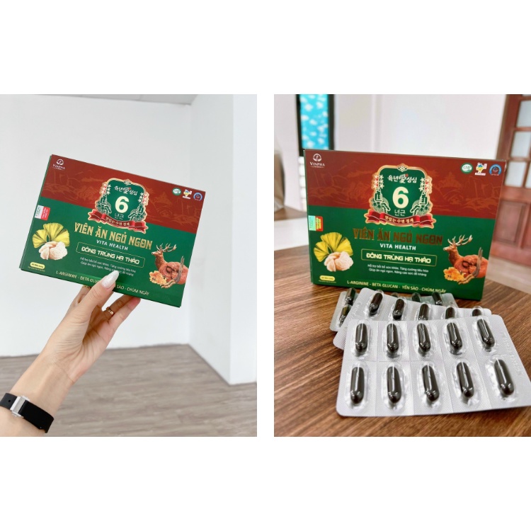 Viên Ăn Ngủ Ngon An Hưng Đông Trùng Hạ Thảo, Giúp Ăn Ngon , Ngủ Tốt , Bồi Bổ Cơ Thể ,Giảm Mệt Mỏi hộp 60 viên