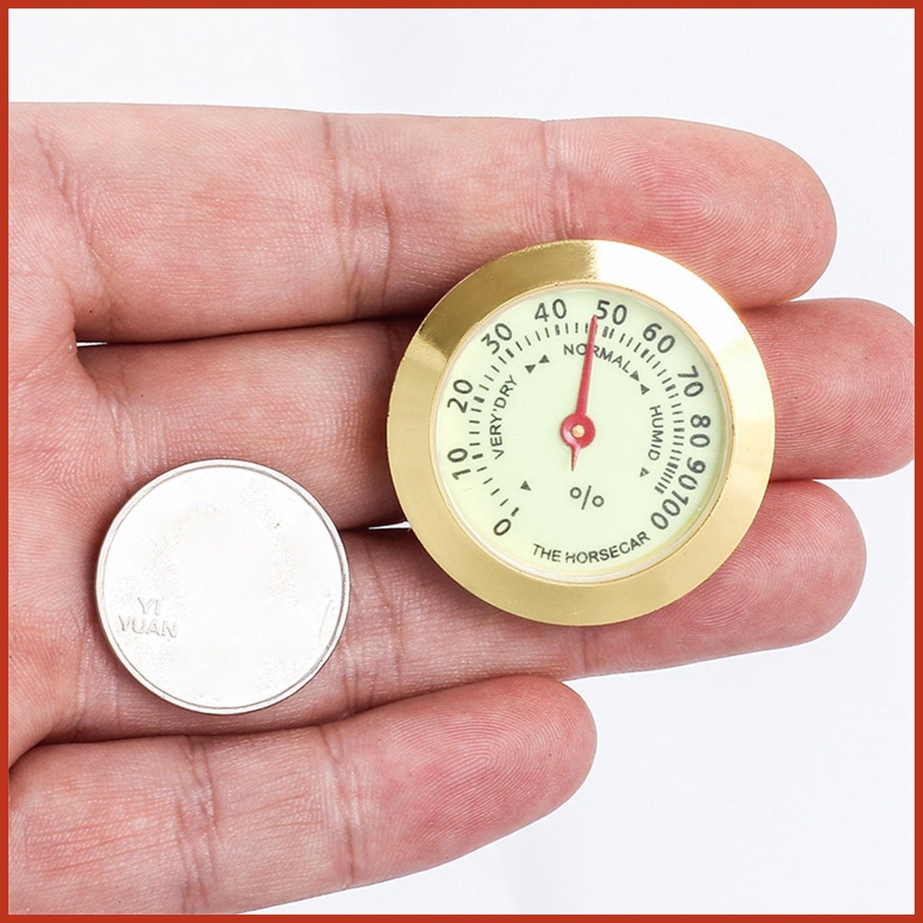 Ẩm kế cho xì gà humidor xì gà mini ẩm kế phát sáng 36mm xì gà ẩm kế ẩm kế xì gà oasis analog h sehvn