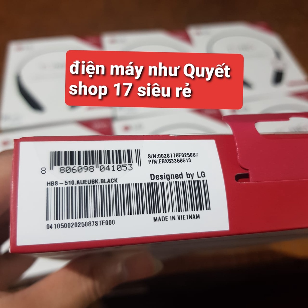 Tai nghe Bluetooth LG HBS 510 cao cấp hàng chính hãng nguyên seal và hàng cũ không vỏ