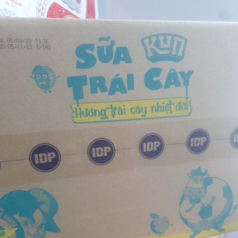 Thùng Sữa Kun 110ml x48 Hộp Cam/dâu/nho/socola/sữa chua uống...