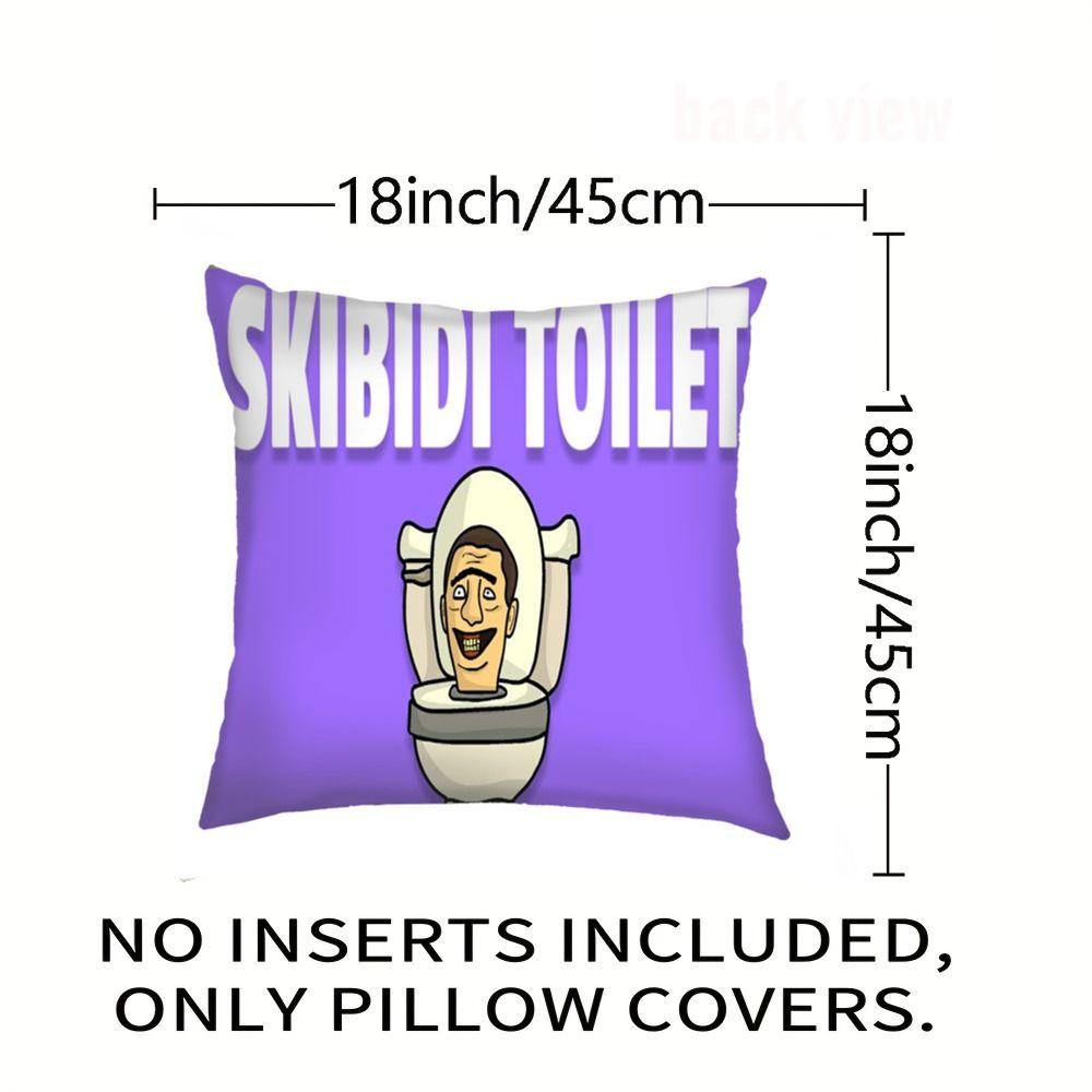 Norman car plush pillow cover, soft toilet man skibidi toilet pillow cover, waist pillows cover game cameraman món quà giáng sinh sáng tạo