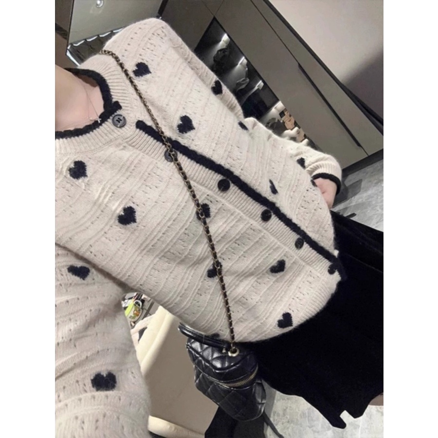 Áo Cardigan Dệt Kim Tay Dài Phong Cách Hàn Quốc Thời Trang Mùa Thu 2023