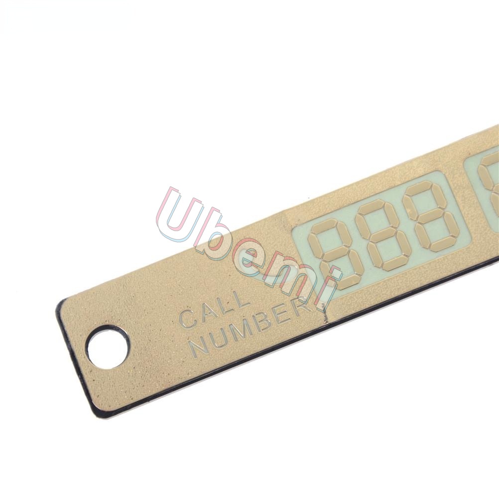 2023 phong cách ô tô thời trang số điện thoại nhãn dán thẻ ban đêm phát sáng tạm thời thẻ đậu xe ô tô tấm hút thẻ số điện thoại