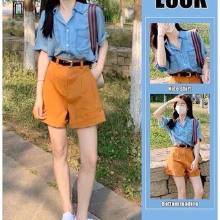 Quần sooc đũi gu vàng 346173 + 6% phí shopee
