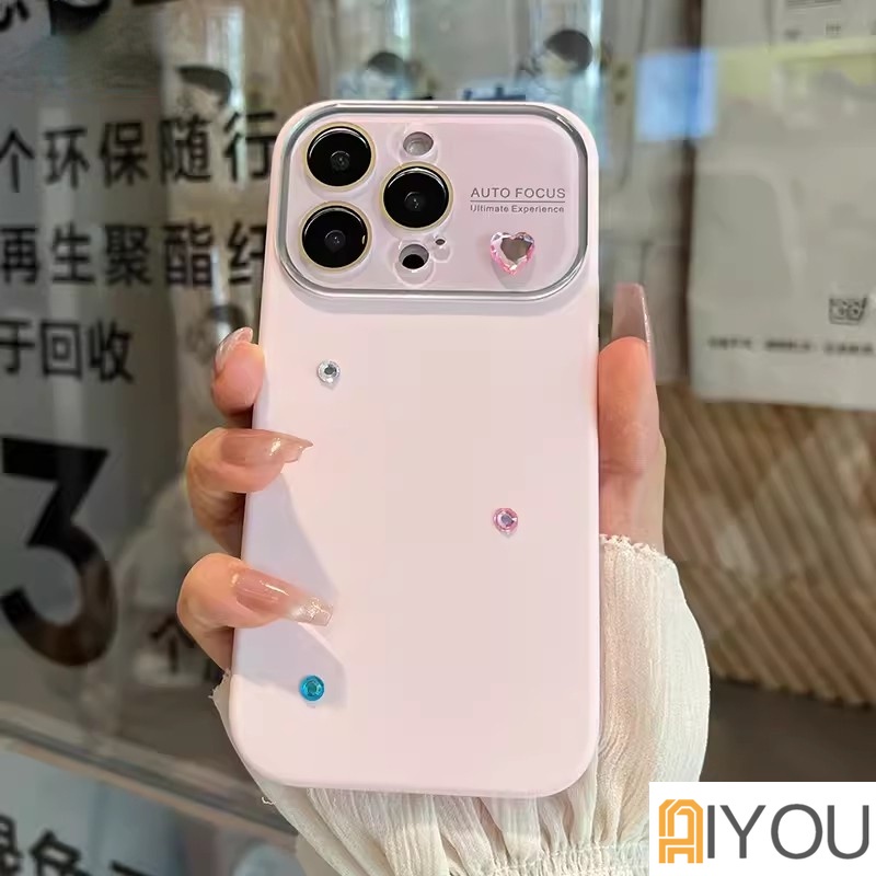 Ốp Điện Thoại Silicon Mềm Hình Trái Tim Cho iphone 15 14 pro max 13 12 11