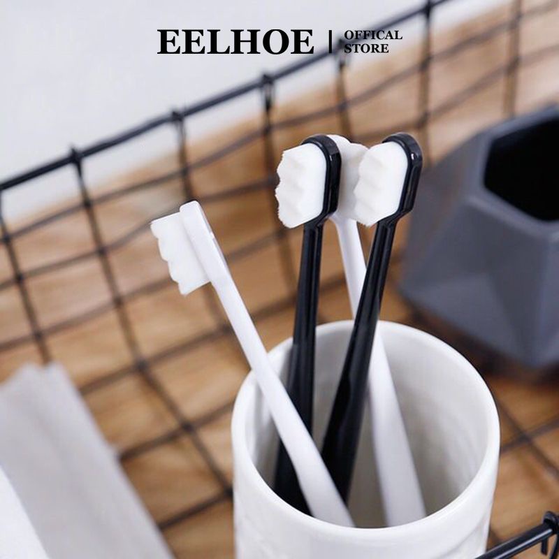 Bàn chải đánh răng EELHOE lông mềm siêu mịn micro-nano chống vi khuẩn thân thiện với môi trường du lịch nhỏ gọn