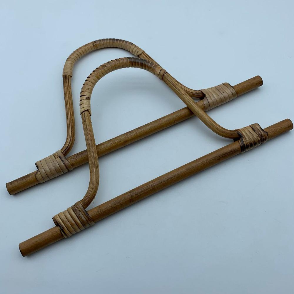 Tay Cầm Túi Trà Bằng Gỗ Tre Hình Chữ d Thời Trang