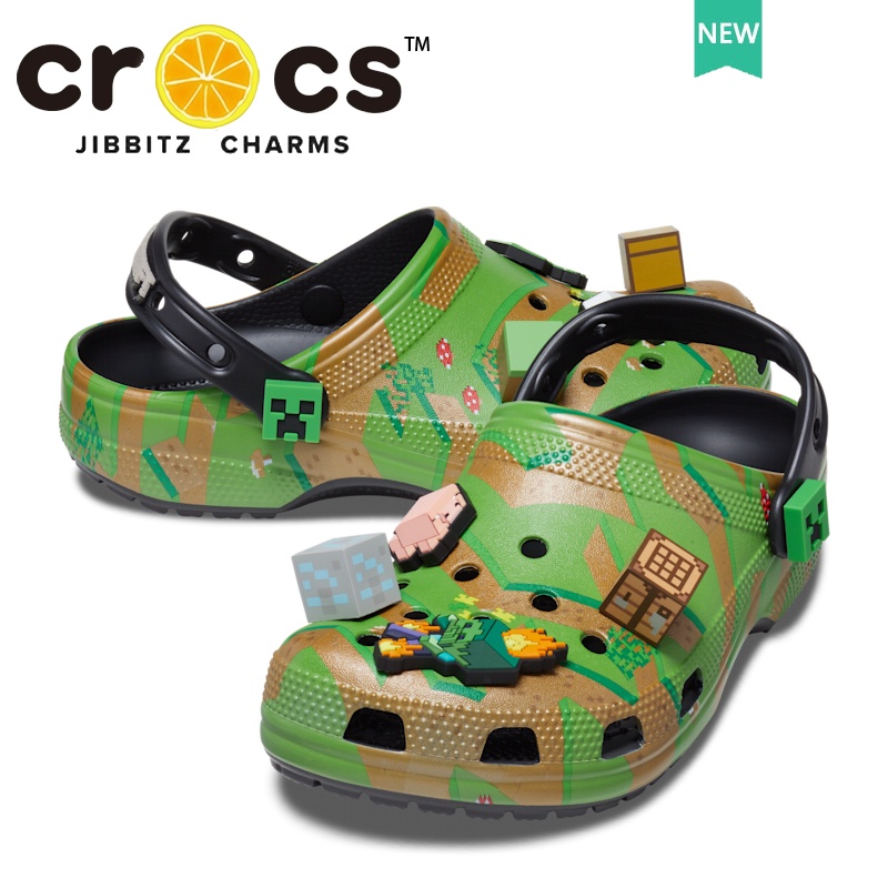 Dép trẻ em Crocs kids minecraft elevated clog dép chống trượt sandal đi biển#208473
