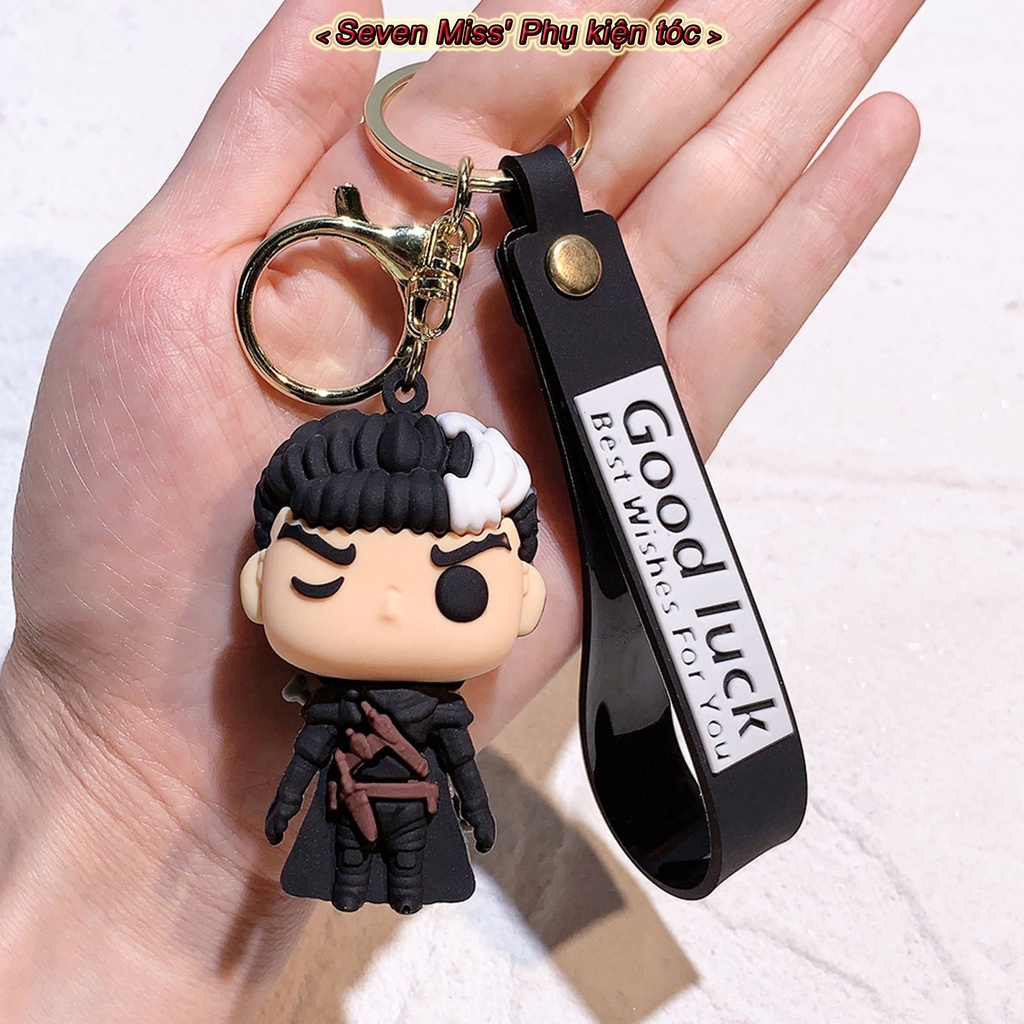 Berserk anime keychain dễ thương anime key chain guts griffith móc khóa
