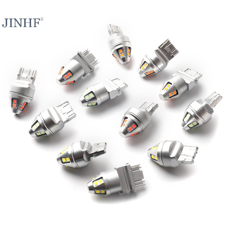 Jinhf t20 led w21 / 5w đèn led t25 3157 p27 / 7w bóng đèn led drl rẽ đèn phanh nóng