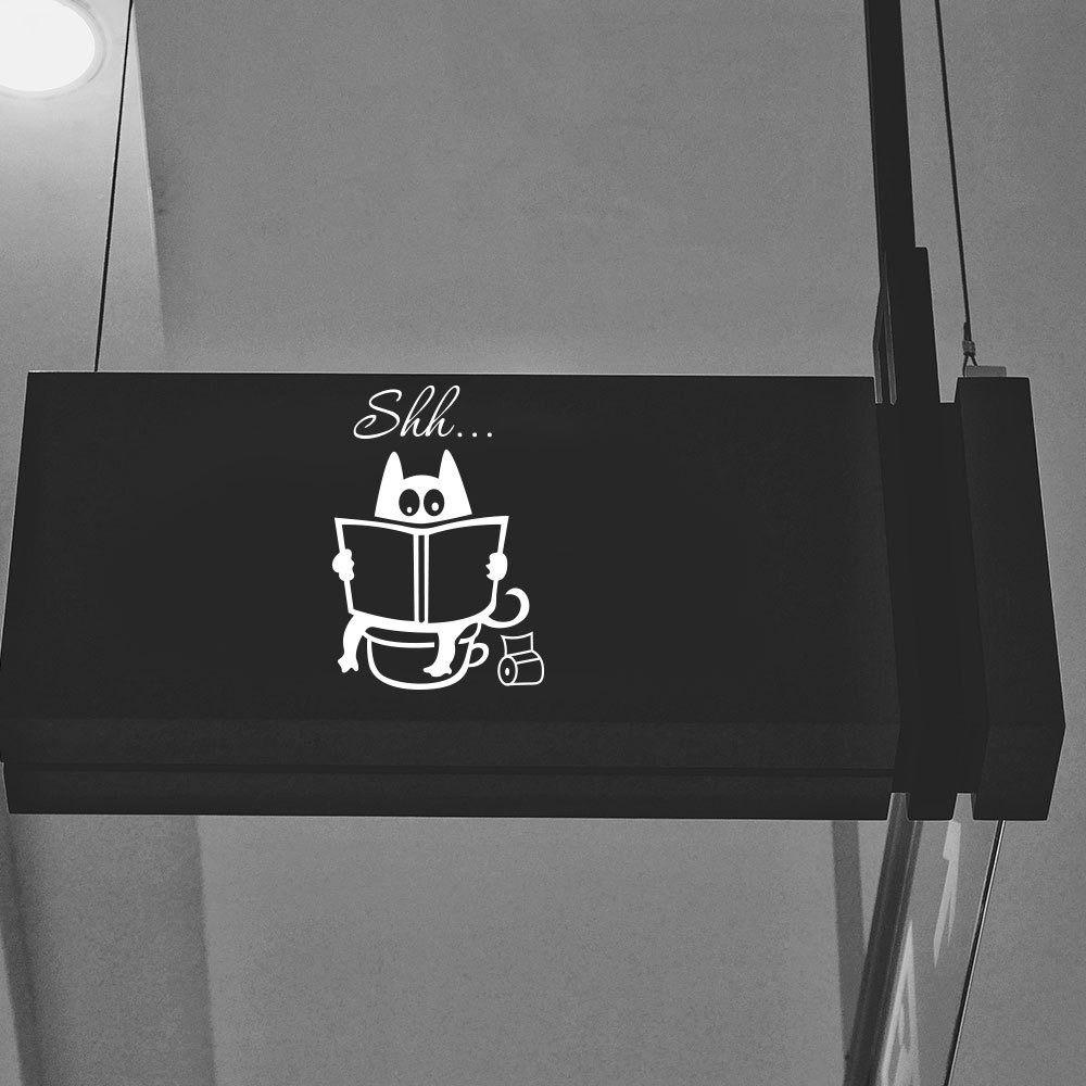 Hình Dán Tường Nhà Vệ Sinh shanrong, shh... Miếng Dán Cửa Nhà Tắm Bằng pvc Chống Thấm Nước Độc Đáo diy