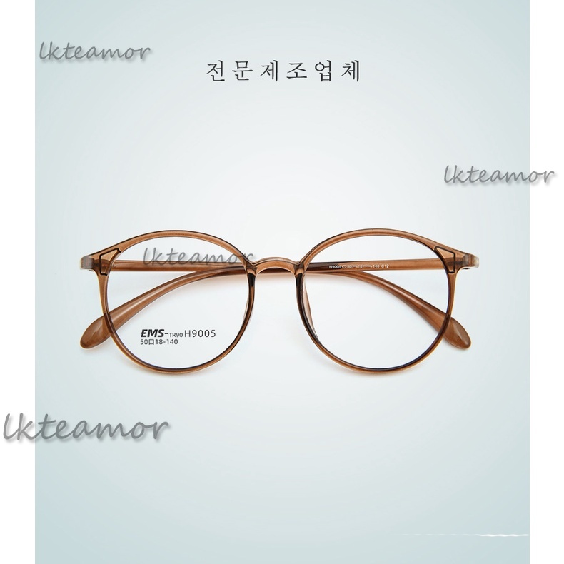 Tròn retro siêu nhẹ mỏng ultem khung kê đơn mềm trang trí sinh viên kính cận thị kính mắt