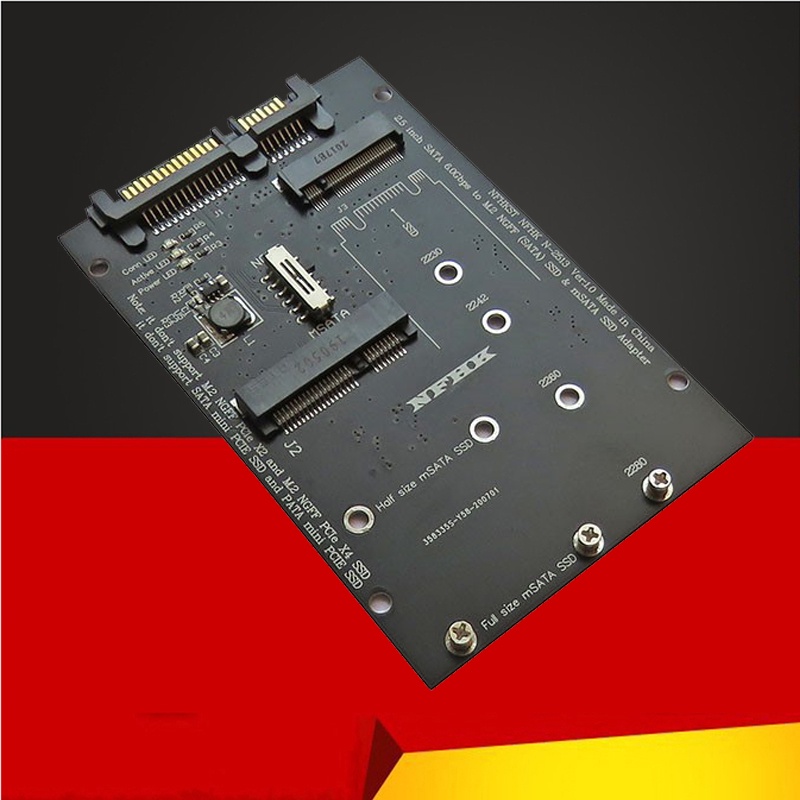 Bộ chuyển đổi mSATA sang SATA SSD M2 sang SATA Bộ chuyển đổi SATA M.2 NGFF mSATA SSD sang SATA3.0 2.