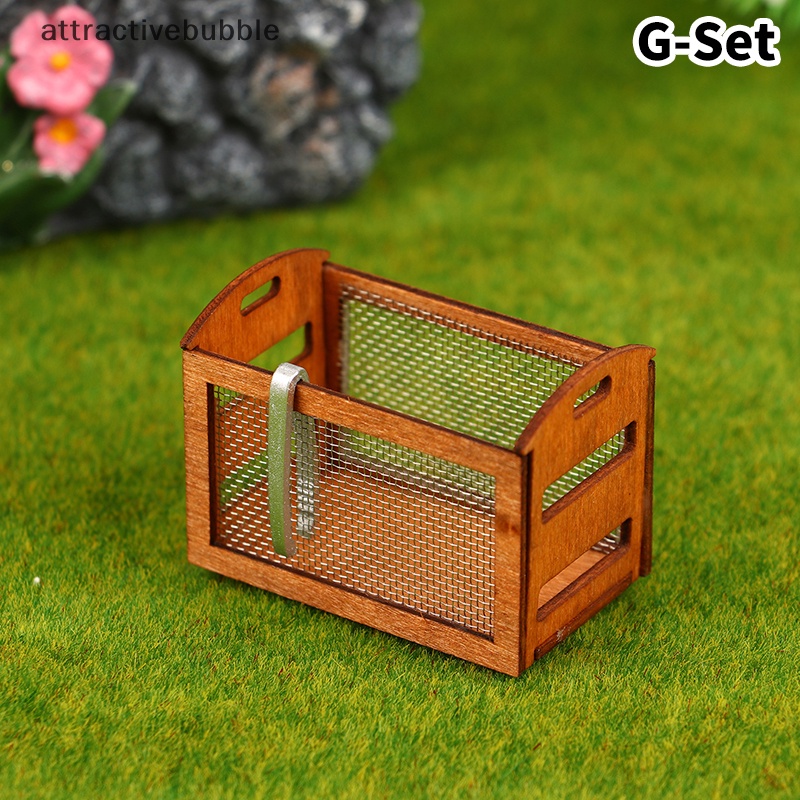Atvn 1set 1:12 dollhouse miniature bread rack cake kệ hộp lưu trữ / giỏ w / kẹp nướng cảnh trang trí nhà búp bê phụ kiện martijn