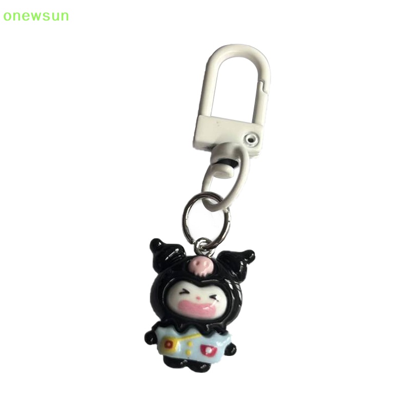 Onewsun kawaii sanrio kuromi hello kitty cinnamon dog keychain phim hoạt hình dễ thương móc khóa xe hơi mặt dây chuyền trang trí ba lô đi học quà tặng đồ chơi trẻ em mới