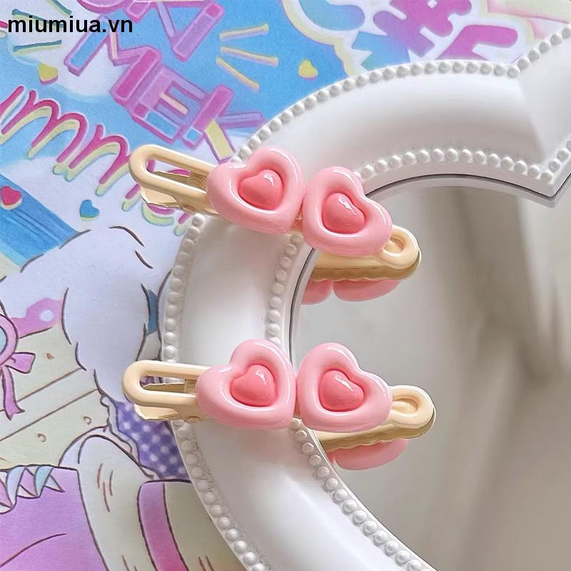 Miumiua🔮Kẹp Tóc Hình Ngôi Sao / Trái Tim / Phấn Má Hồng mini Dễ Thương Lựa Chọn Phong Cách Nhật Bản