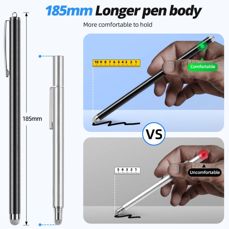 Bút stylus Ankndo dài 18.5cm cảm ứng màn hình máy tính bảng điện thoại Android samsung