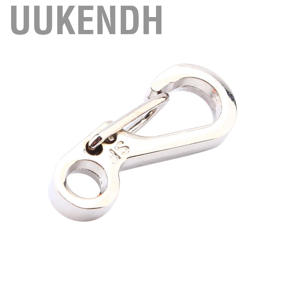 Uukendh Spring Clips Hook Black Mini Resist Water Key Carabiner  For EDC