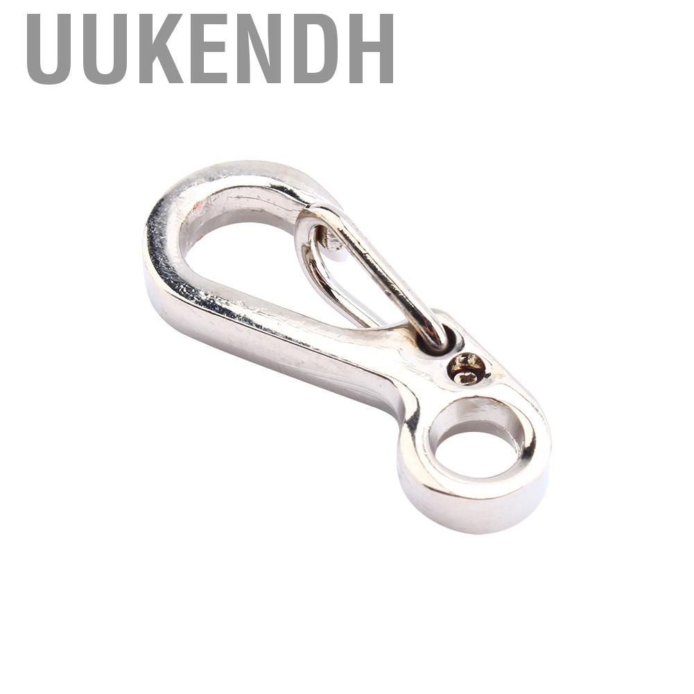 Uukendh Spring Clips Hook Black Mini Resist Water Key Carabiner  For EDC