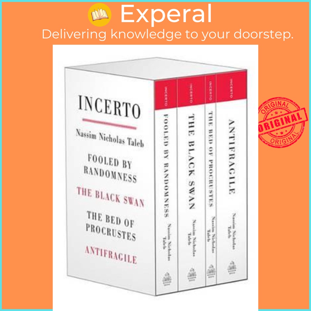 Sách - Incerto : Fooled by Randomness, the Black Swan, the Bed of Procr by Nassim Nicholas Taleb (US edition, paperback)