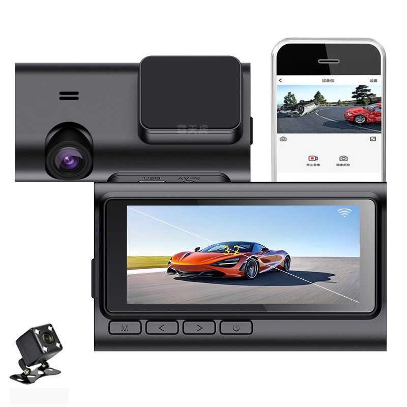 Camera Hành Trình WIFI Oto A6 FULLHD 1080P Bản Mới 2023 Màn Hình 4.0 Inch Full Cảm Ứng, Ghi Hình Sắc Nét Full HD