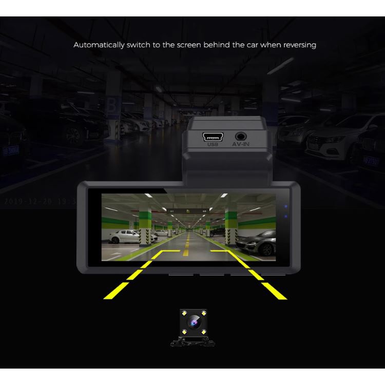 Camera Hành Trình WIFI Oto A6 FULLHD 1080P Bản Mới 2023 Màn Hình 4.0 Inch Full Cảm Ứng, Ghi Hình Sắc Nét Full HD