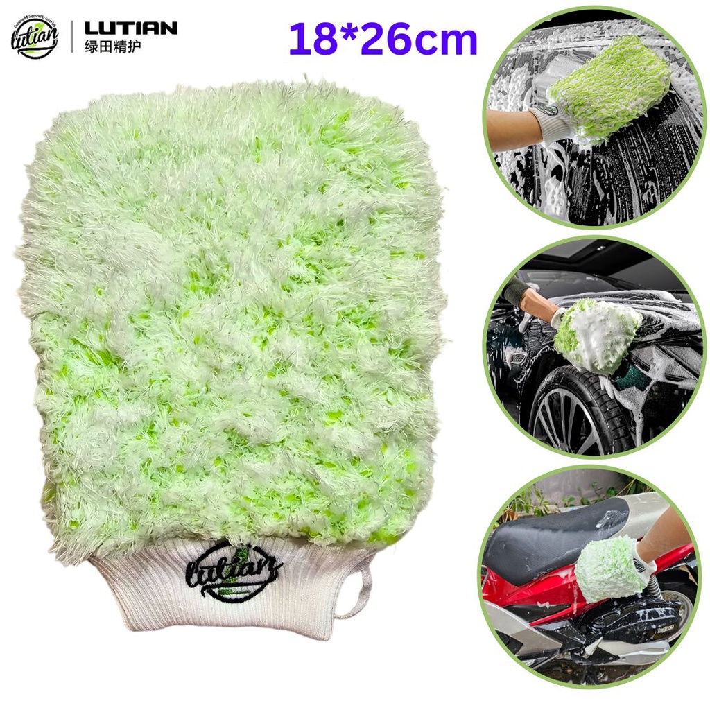 Bao Tay Rửa Xe Siêu Sợi Polyester Chính Hãng Lutian Car Wash Tool