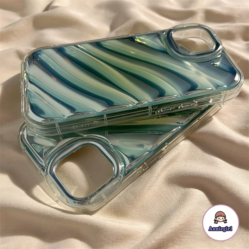 Ôp Điện Thoại tpu Dẻo Màu Xanh Bạc Hà / gradient Có Ngăn Đựng Thẻ Cho iphone 11 15 14 pro max 13 pro max 12 x xs xs max xr 7 8 plus Ốp