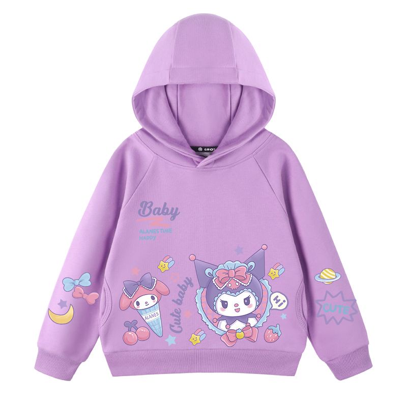 Dễ Thương Áo Khoác Mỏng In Hình kuromi Thời Trang Xuân Thu 2023 Cho Bé Gái