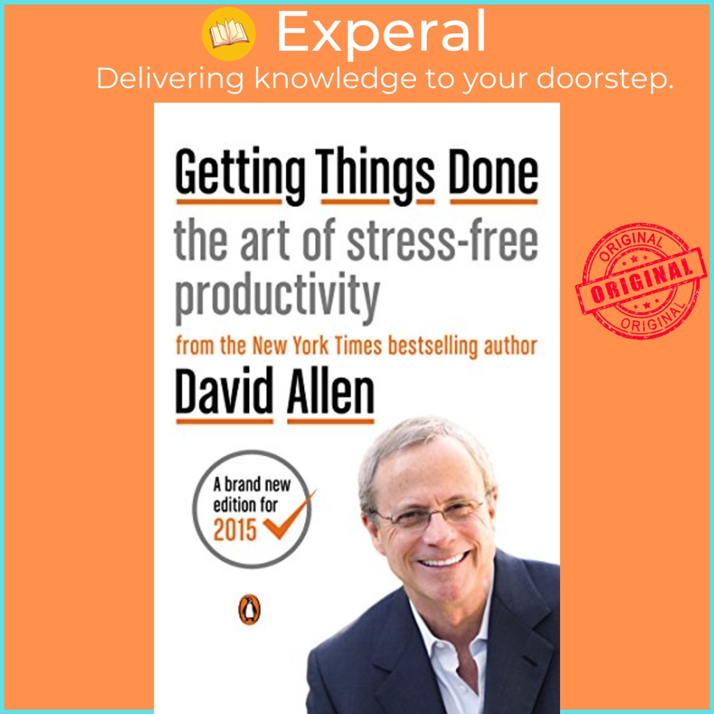 Sách - Getting Things Done: The Art of Stress-Free Productivity by David Allen (UK edition, paperback)