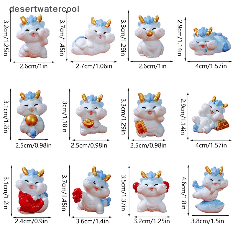 Dcn Tượng Rồng mini Dễ Thương Trang Trí Tiểu Cảnh