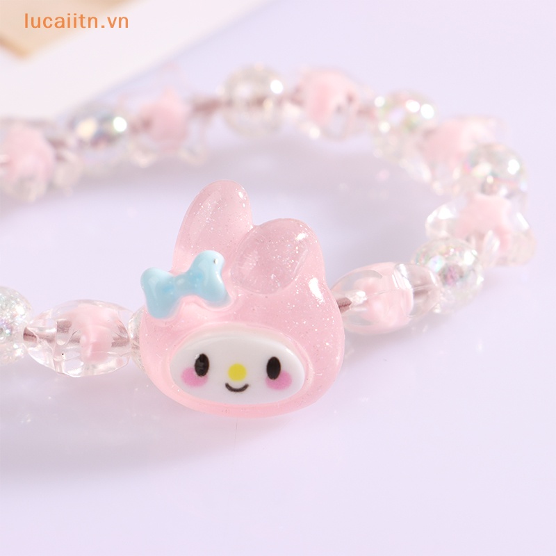 Lucaiitn cinnamoroll kuromi giai điệu của tôi phim hoạt hình dễ thương cặp đôi pha lê vòng tay anime đồ chơi cho bé gái món quà sinh nhật vn