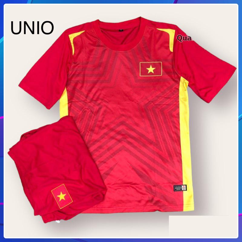 Áo đá bóng in tên - Bộ quần áo đá bóng Việt Nam đỏ chất thun lạnh cao cấp - đồ thể thao in tên theo yêu cầu