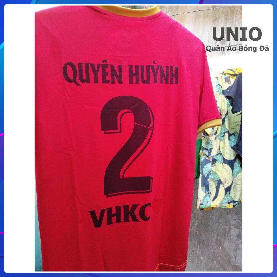 Áo đá bóng in tên - Bộ quần áo đá bóng Việt Nam đỏ chất thun lạnh cao cấp - đồ thể thao in tên theo yêu cầu