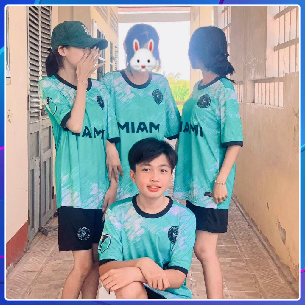 Áo đá bóng in tên - Bộ quần áo đá bóng Mi.a.mi chất thun lạnh cao cấp - đồ thể thao in tên theo yêu cầu