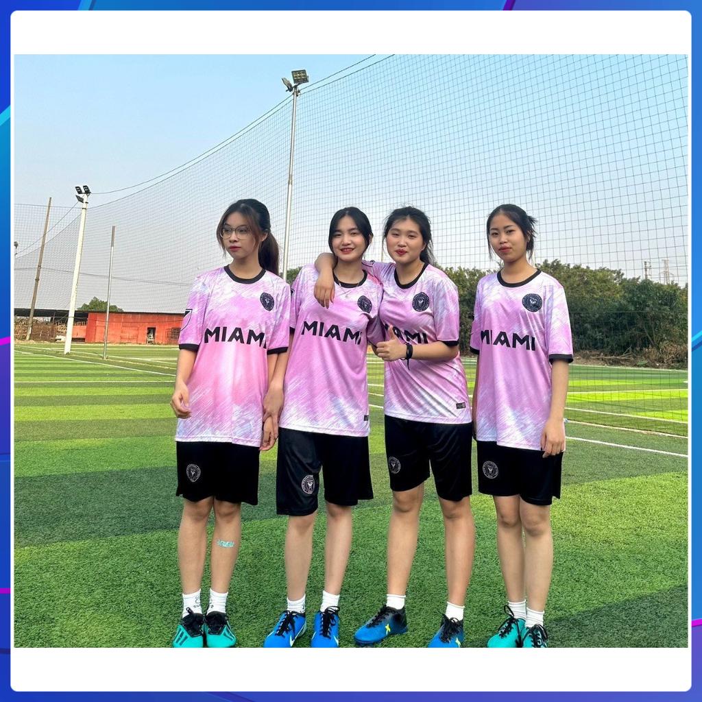 Áo đá bóng in tên - Bộ quần áo đá bóng Mi.a.mi chất thun lạnh cao cấp - đồ thể thao in tên theo yêu cầu