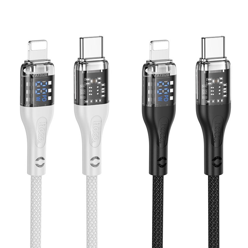 Cáp Sạc Type-C To lP Hoco U115 20w báo điện áp