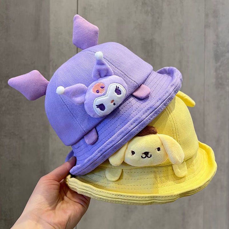 Hoạt Hình Nón Tai Bèo Mỏng Vành Rộng Họa Tiết Đáng Yêu Thời Trang Thu Xuân Dành Cho Trẻ