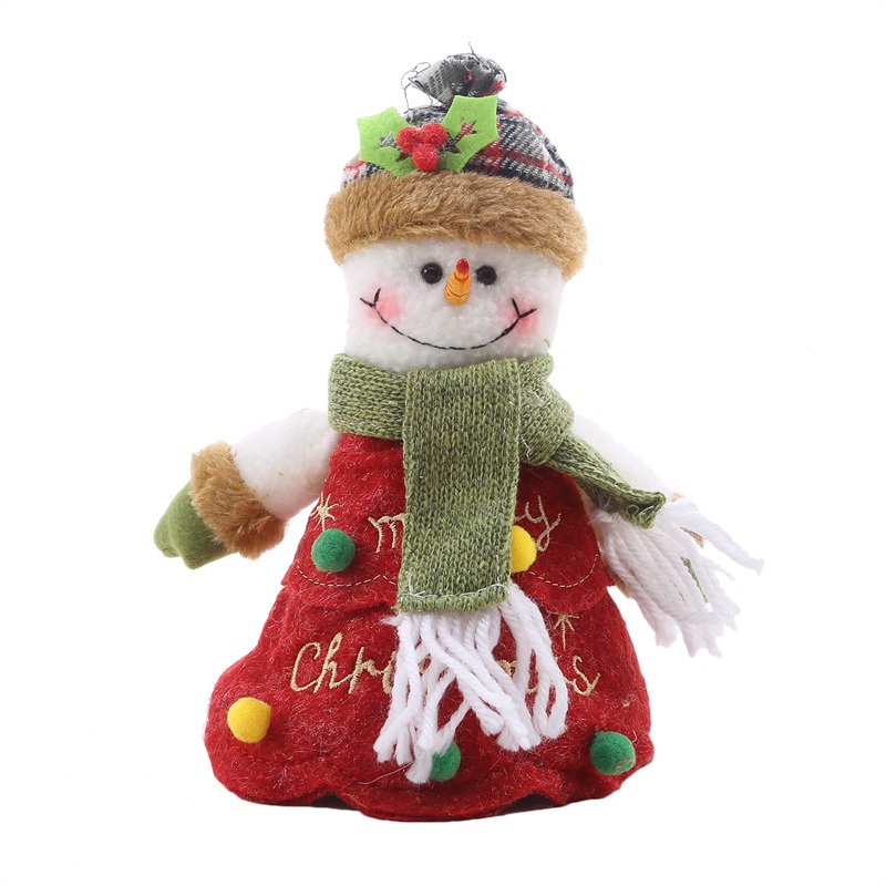 Túi Vải Đựng Kẹo Giáng Sinh Có Tay Cầm Hình Ông Già Noel