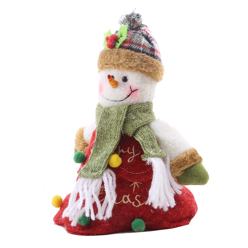 Túi Vải Đựng Kẹo Giáng Sinh Có Tay Cầm Hình Ông Già Noel