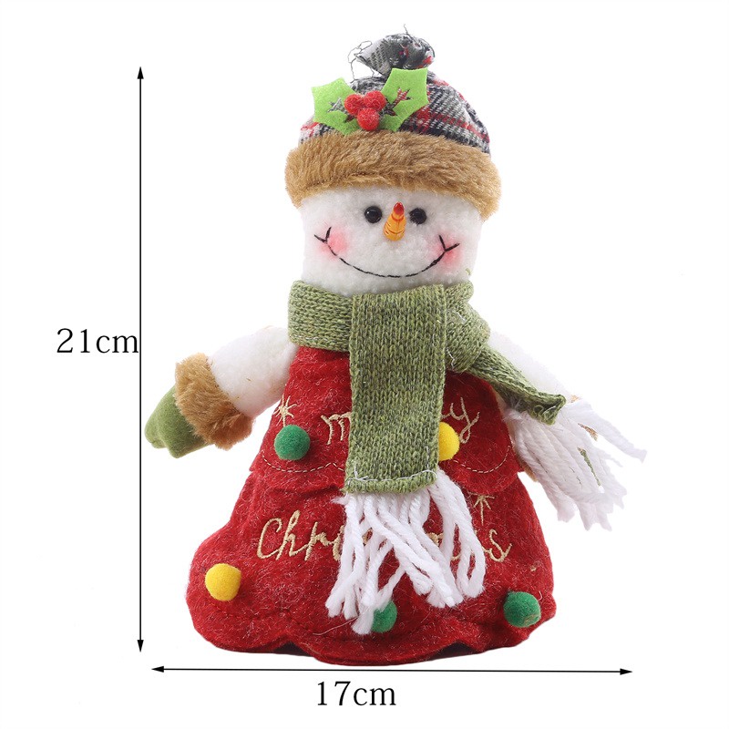Túi Vải Đựng Kẹo Giáng Sinh Có Tay Cầm Hình Ông Già Noel