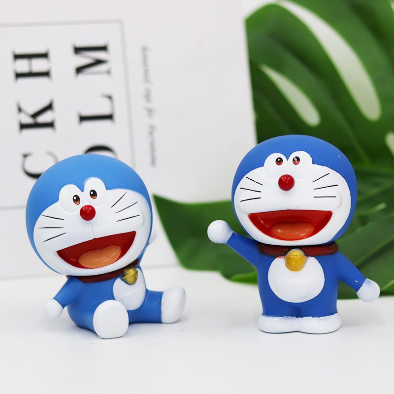 10 cm kawaii doraemon pvc hành động hình đồ chơi mô hình bánh topper nhật bản anime doraemon trẻ em sinh nhật xmas quà tặng trang trí bánh trang trí máy tính để bàn