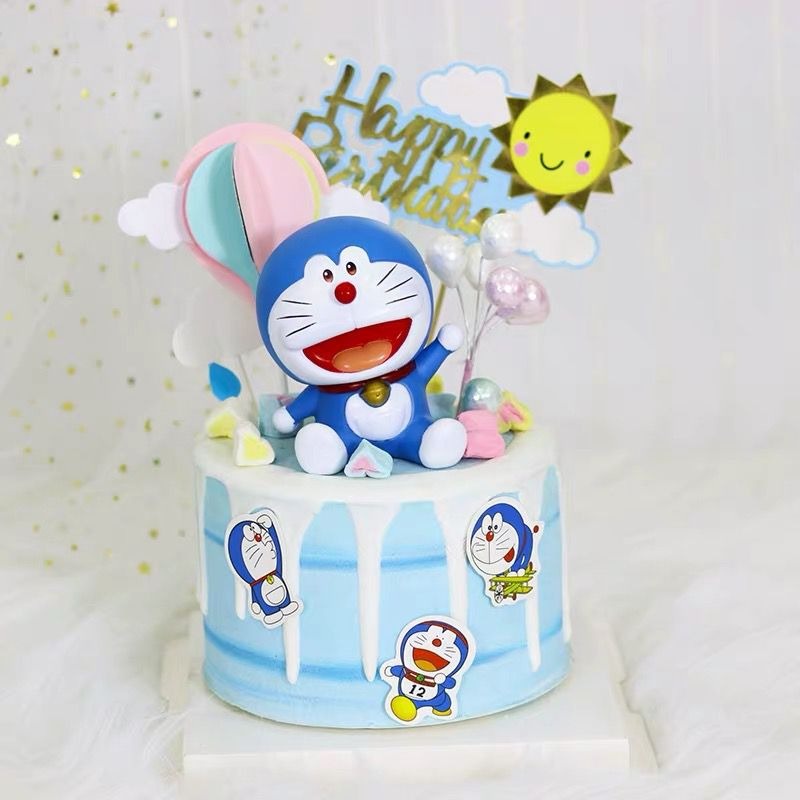 10 cm kawaii doraemon pvc hành động hình đồ chơi mô hình bánh topper nhật bản anime doraemon trẻ em sinh nhật xmas quà tặng trang trí bánh trang trí máy tính để bàn