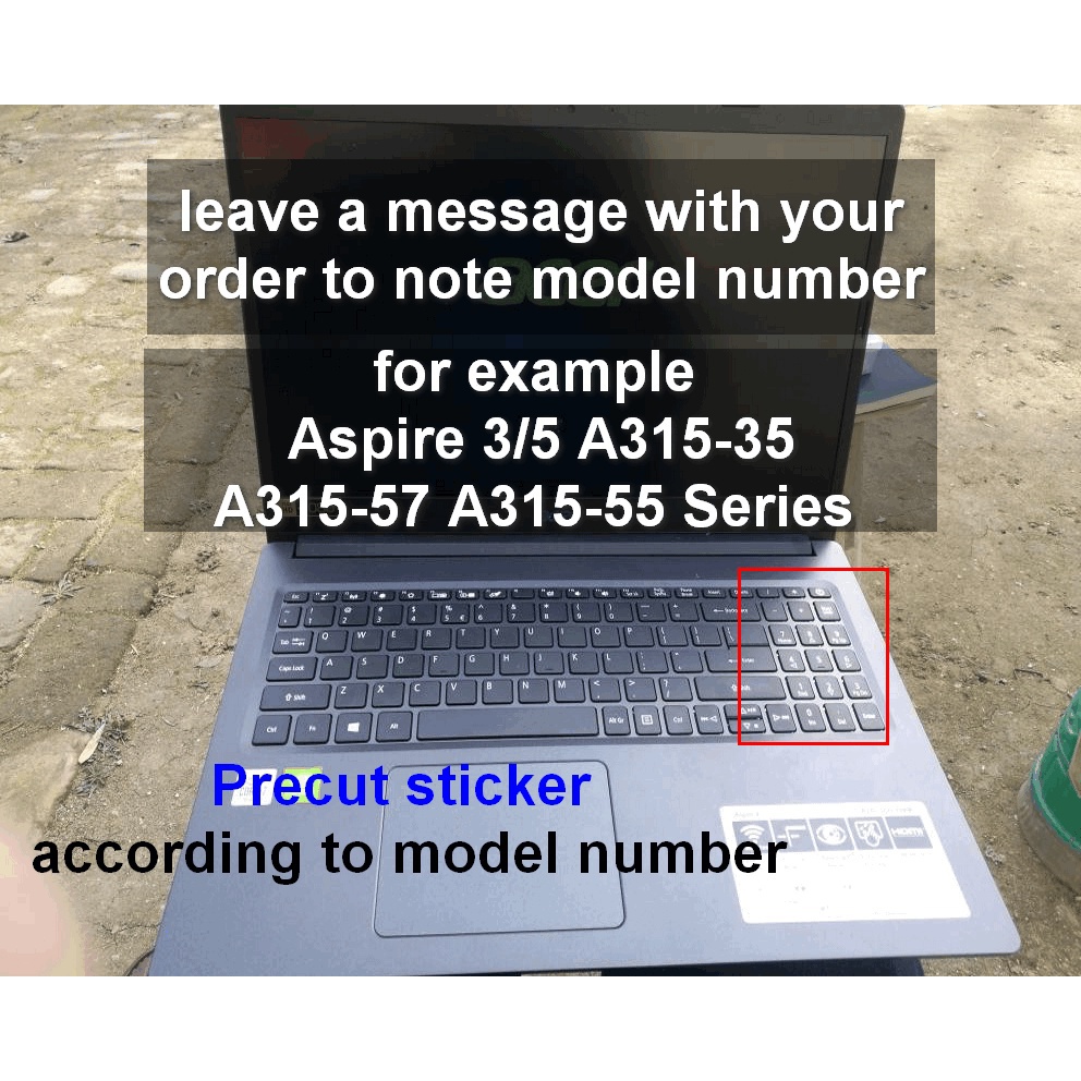 Miếng Dán laptop acer aspire 3 a315 aspire 5 a515 a315-42 a315-55 a315-23 a315-34 15.6 inch Chống Trầy Xước