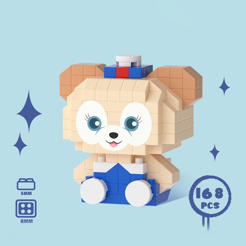 Đồ Chơi Khối Xây Dựng Hình Gấu Thỏ Lái Xe Máy Gạch LEGO tương thích Đồ chơi Puzzle Mô hình khối